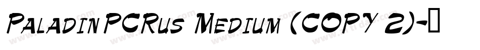 PaladinPCRus Medium (COPY 2)字体转换